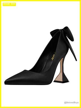 Pointy Toe Slip On High Heel Pumps Formal Party Prom Dress Shoes